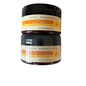 Arbonne Aromassentials Awaken Sea Salt Scrub Set of 2 NEW